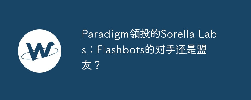 paradigm领投的sorella labs:flashbots的对手还是盟友?