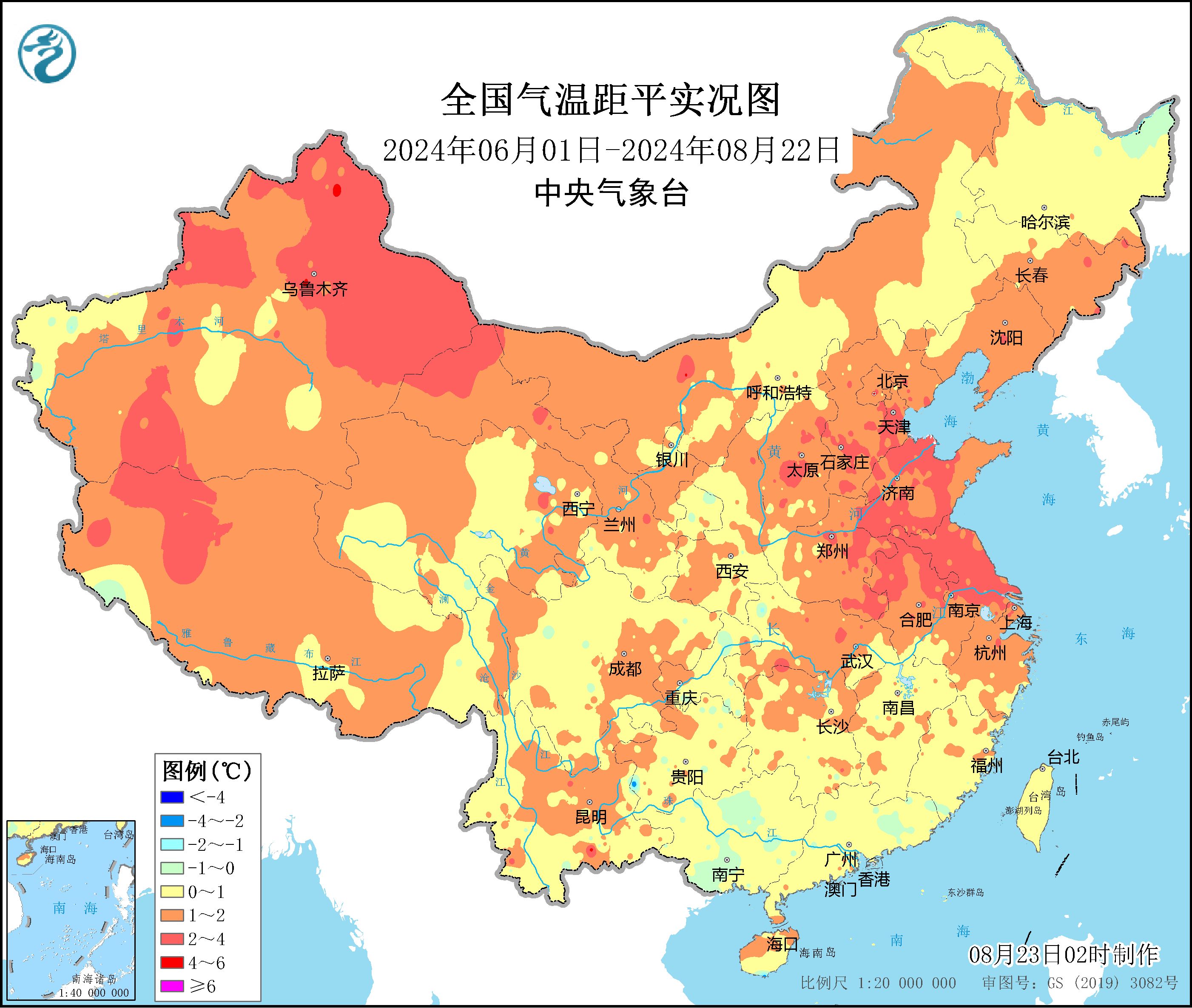 数据新闻丨气象数据回看高温天气