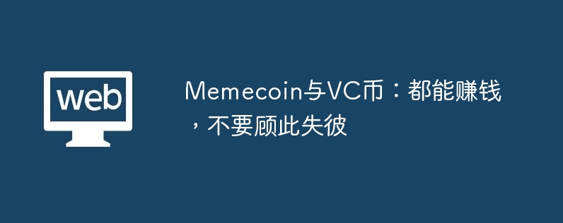 memecoin与vc币:都能赚钱,不要顾此失彼