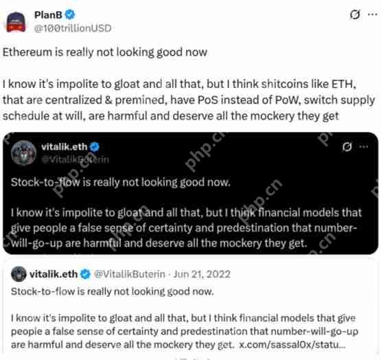 比特币支持者PlanB猛烈抨击以太坊：“中心化且预挖的垃圾币”