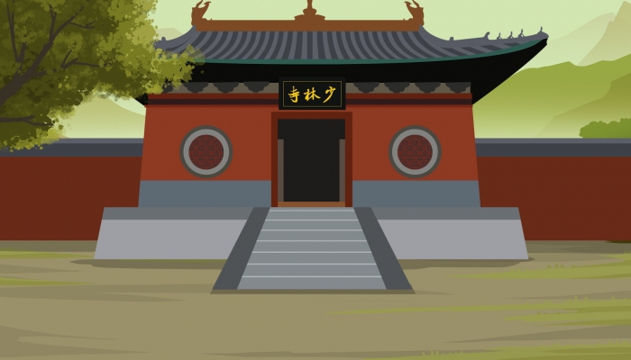 少林寺新住持公开露面进入方丈室